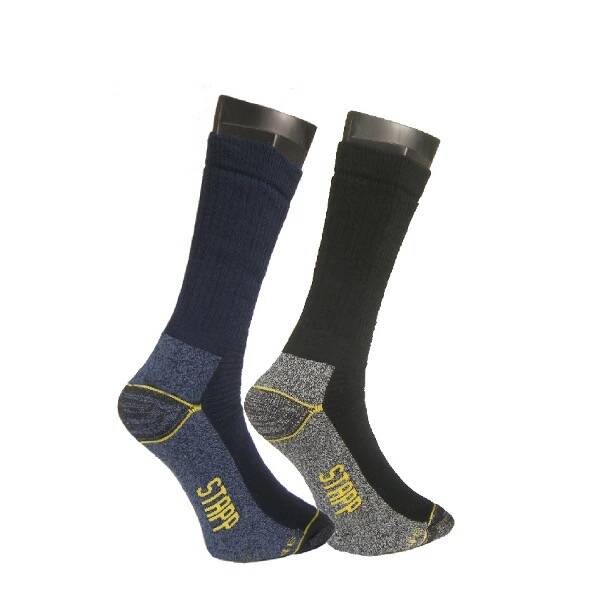 Sok Stappyellow, -All-round WORKER-, á 2pr, zwart