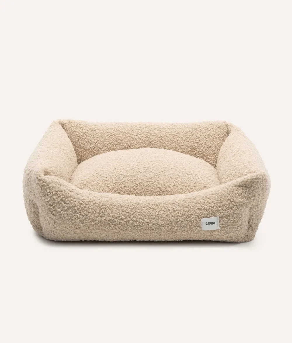 Beige - Schapenwol - Cafide Hondenmand