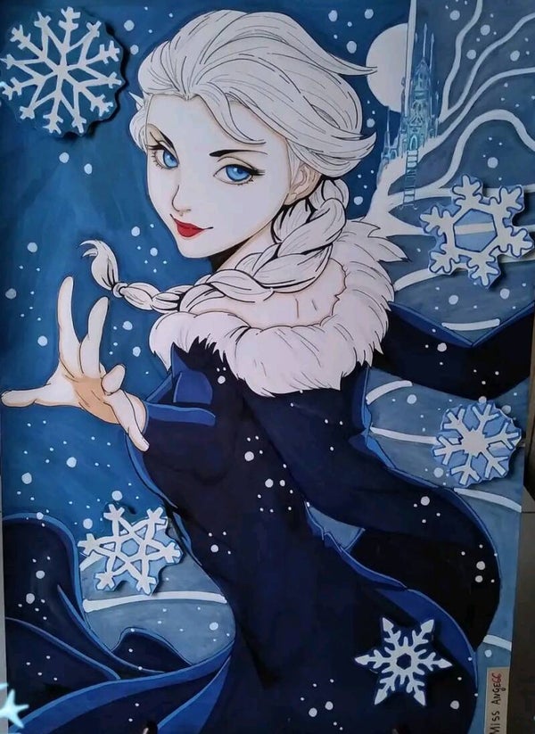 Frozen Elsa ❄️🎼❄️ 3D [illustration]