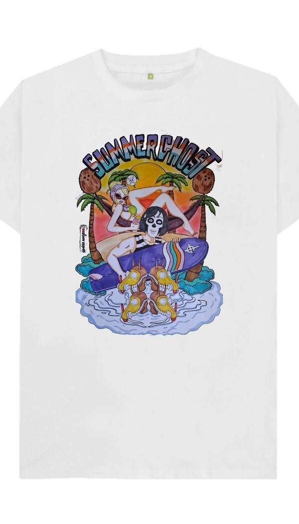 T-shirt [Homme] 👕 Summer Ghost 👻🧡🏖🌞
