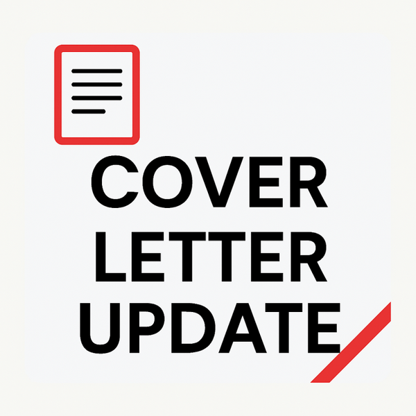 Cover Letter Update