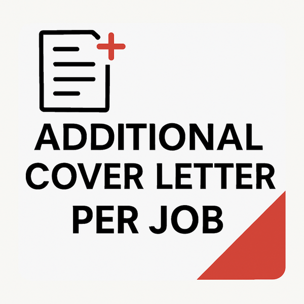 Additional Cover Letter (per job)