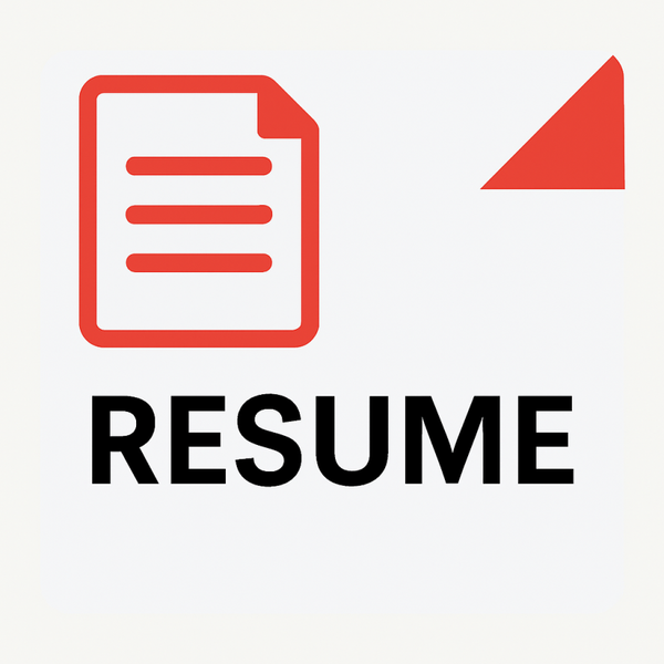 Resume - See description for additional Prices