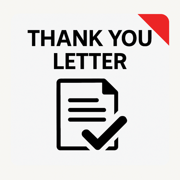 Thank you Letter Template