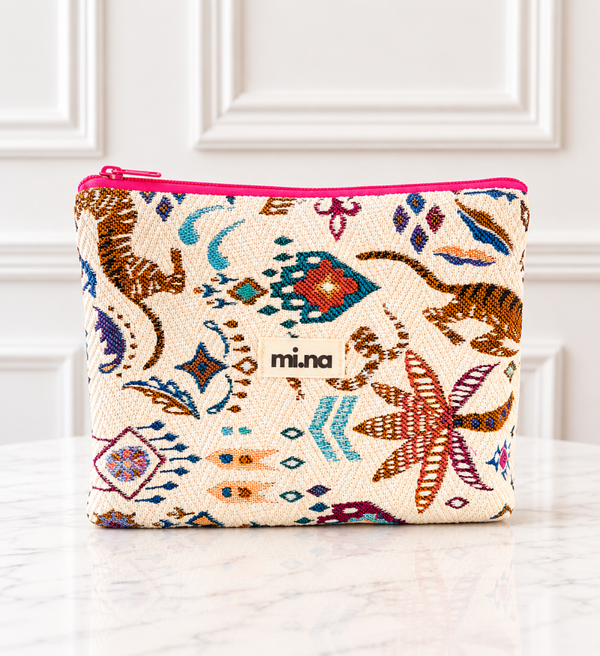 TROUSSE PLATE YUMA ZIP ROSE