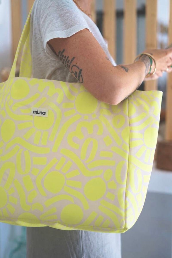 CABAS ÉDITION LIMITÉE PILA JAUNE