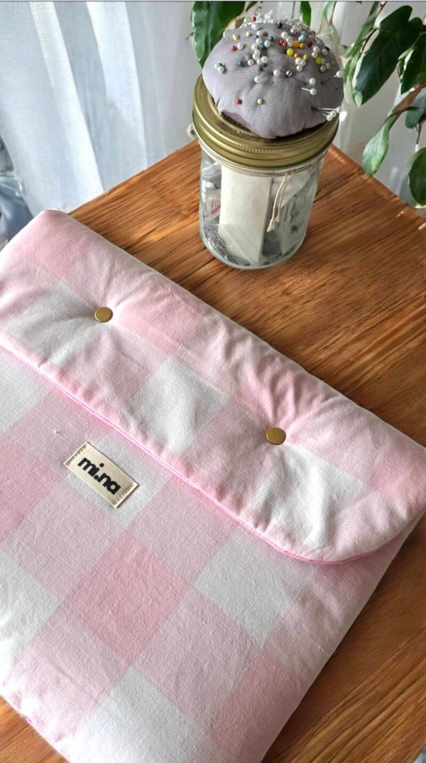 DISPO A PARTIR DU 10/10 - LA HOUSSE VICHY ROSE