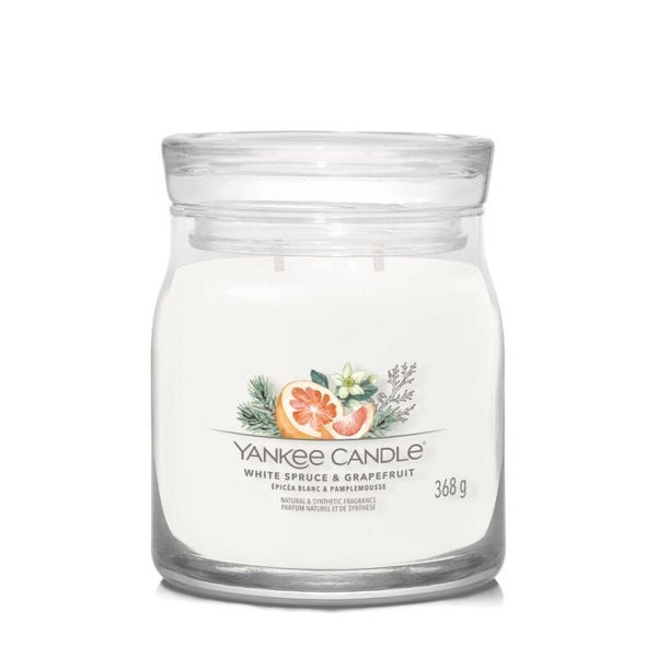 Yankee Candle Signature Medium Jar White Spruce & Grapefruit