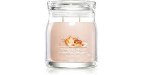 Yankee Candle pumpkin Mable Crème Caramel Medium jar