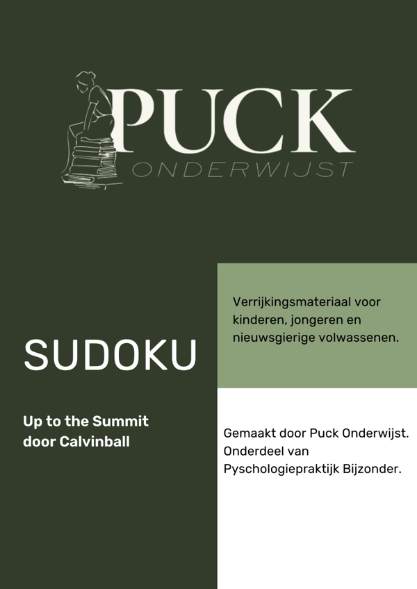 Sudoku - Up to the Summit