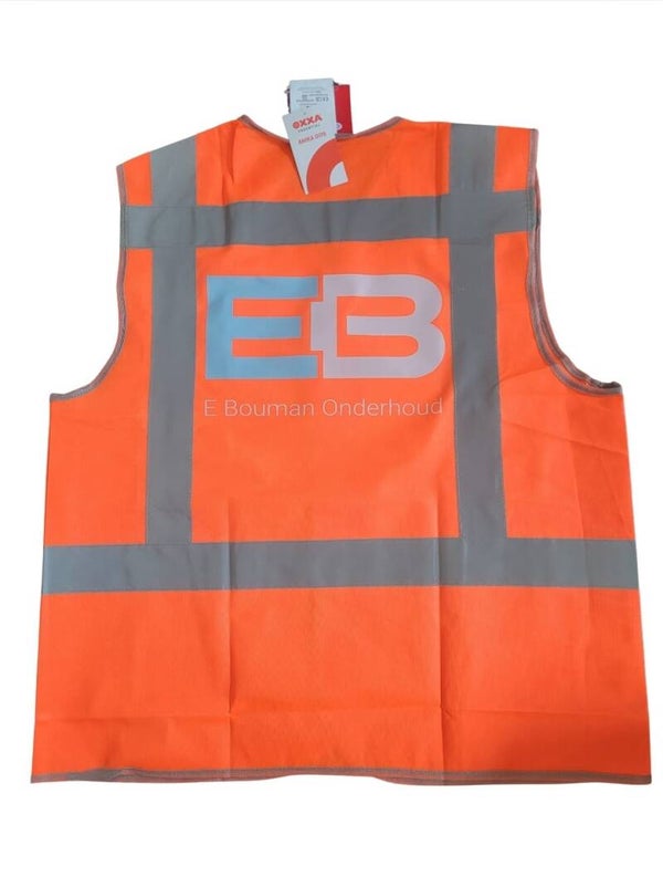 Oxxa Anika veiligheidshesje oranje XL/XXL - Bedrukt met logo of tekst