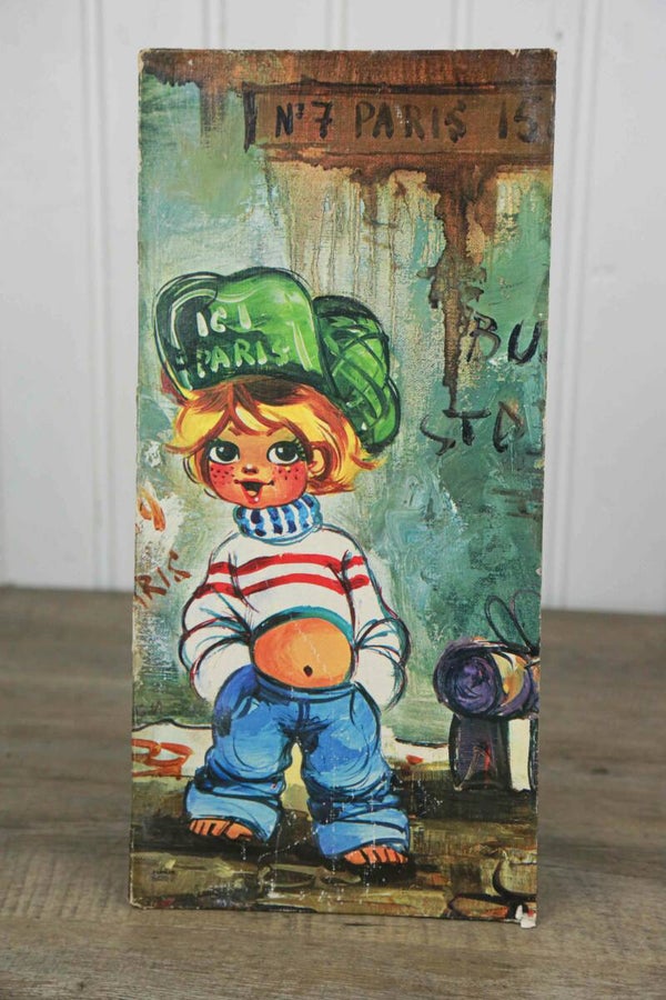 Vintage Wide eye Print Boho, 1970