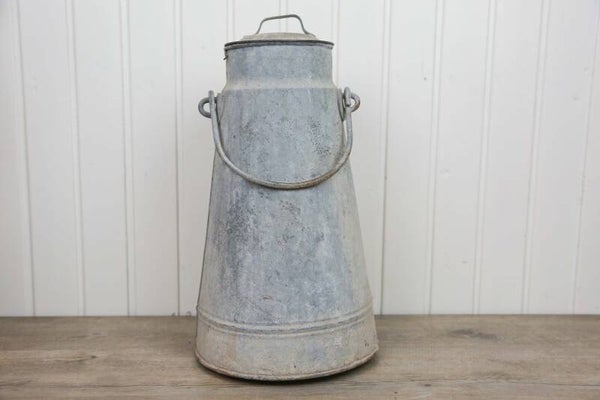 Zinken Melkkan met Deksel 51cm