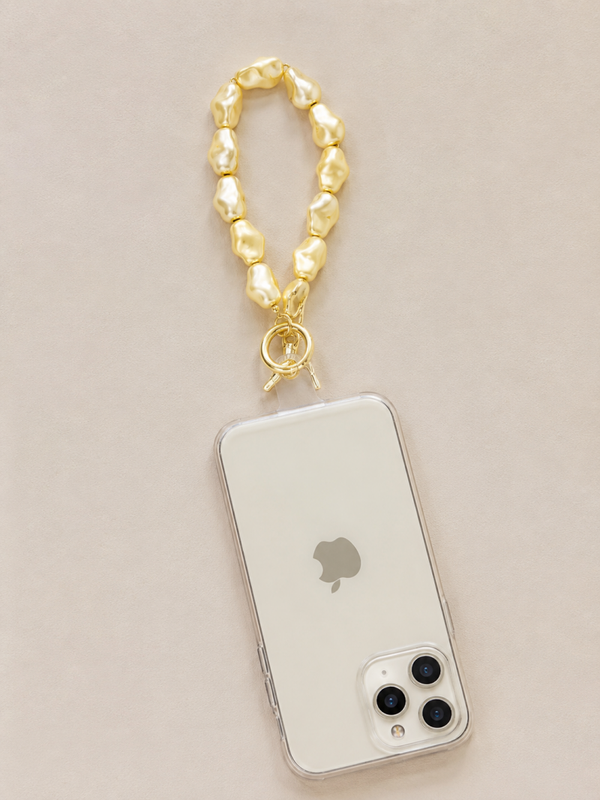Telefoon snoer goud