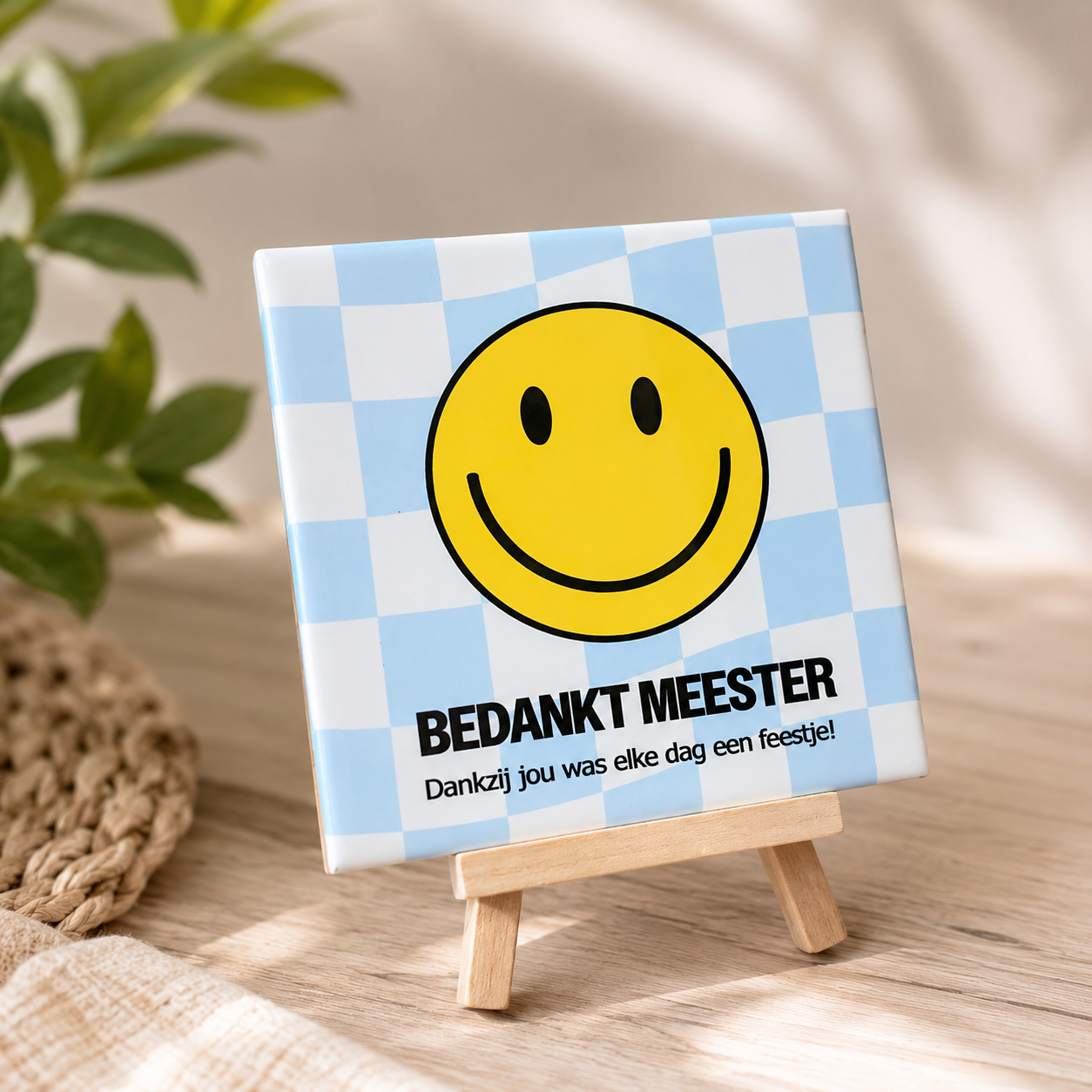 Tegeltje - Bedankt meester