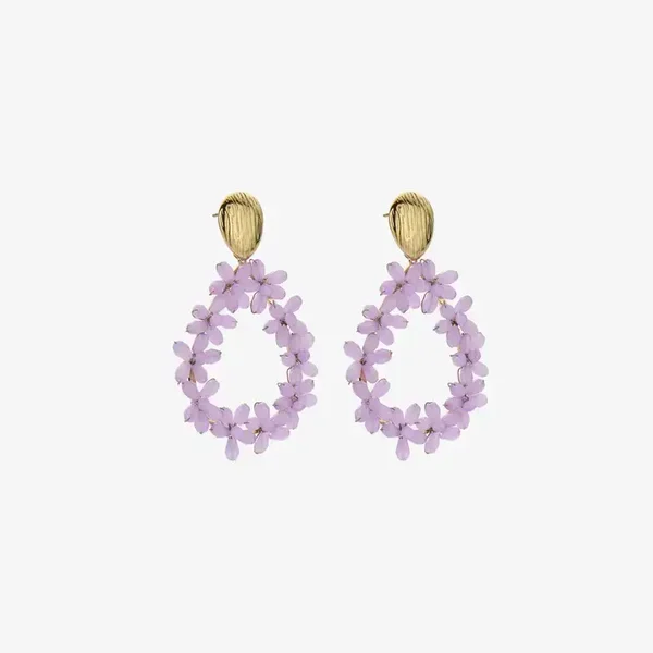 Oorbellen lieva paars