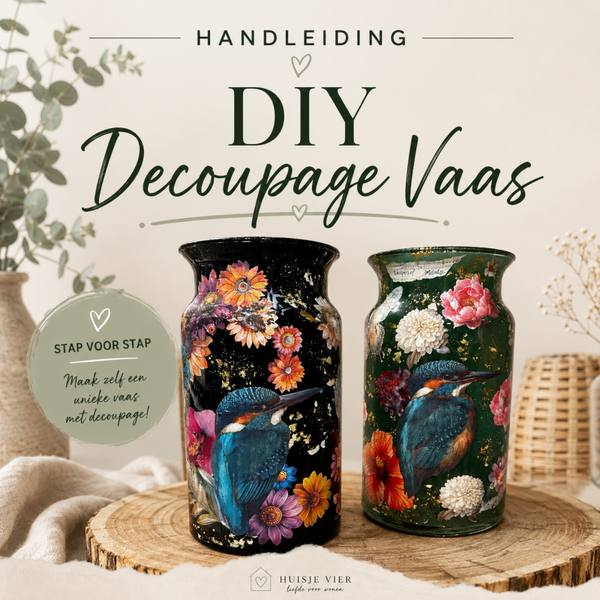 Handleiding DIY decoupage vaas