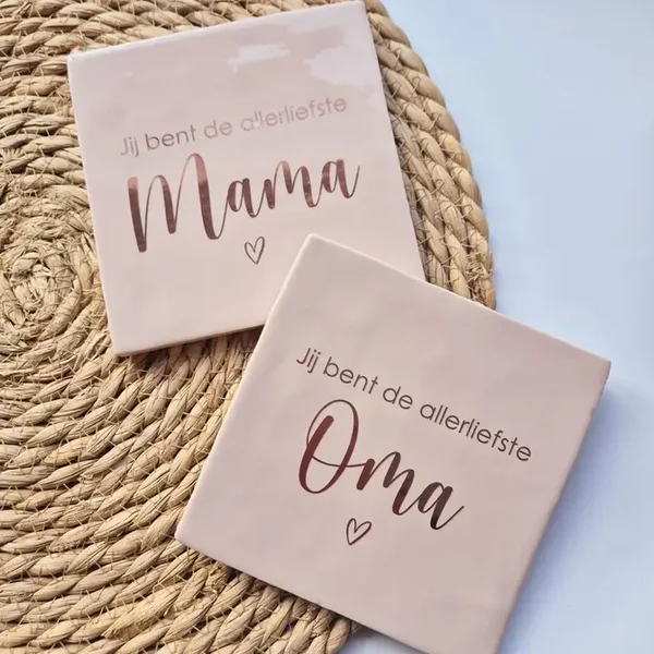 Tegeltje | Jij bent de allerliefste MAMA/OMA | 13x13cm