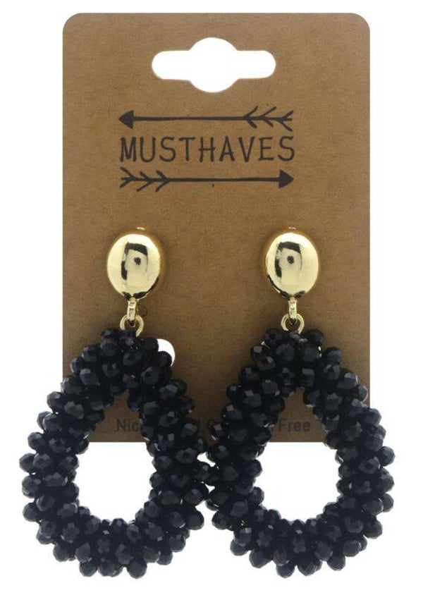 Faceted Glass Earrings