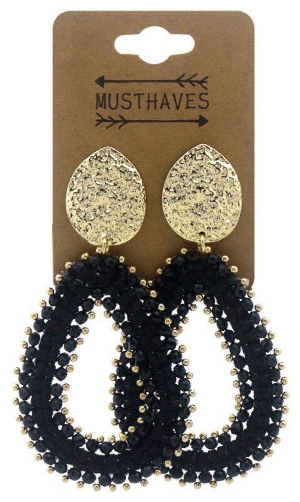 Statement Earrings Faceted Glass