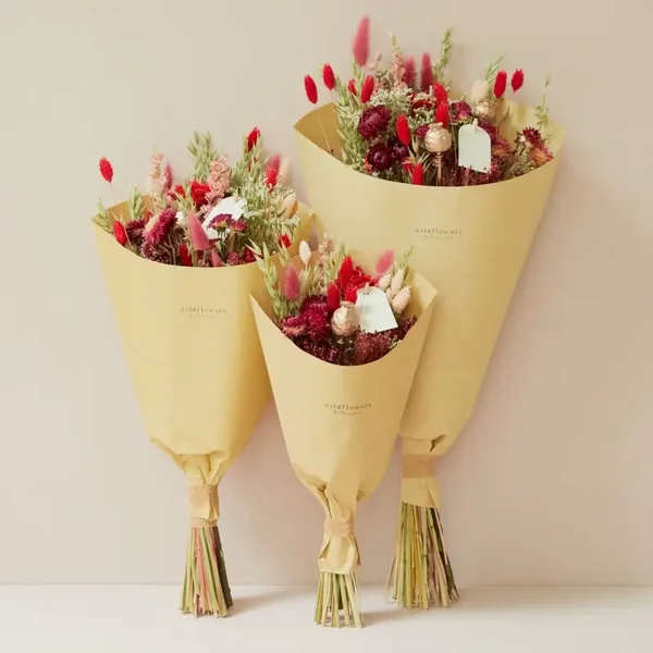 Dried Flowers - Field bouquet - Red Allure