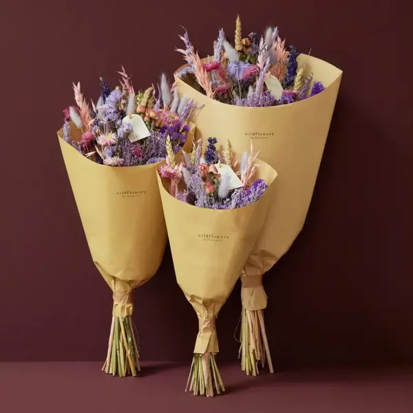 Dried Flowers - Field bouquet - Purple Glow