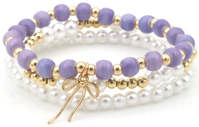 Armbanden set paars