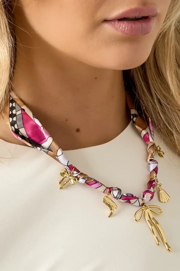 RVS sjaal ketting