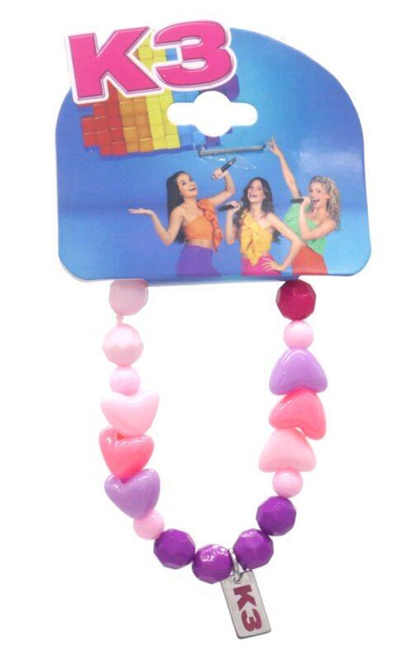 Originele K3 armband met hartjes