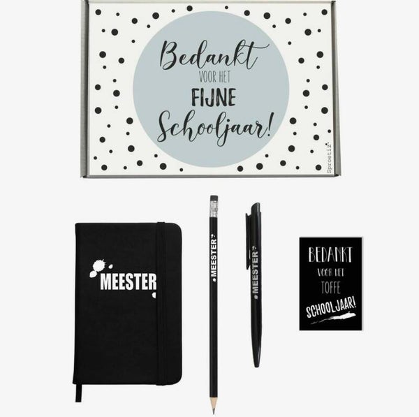 Cadeau pakket Meester - Bedankt voor het fijne schooljaar