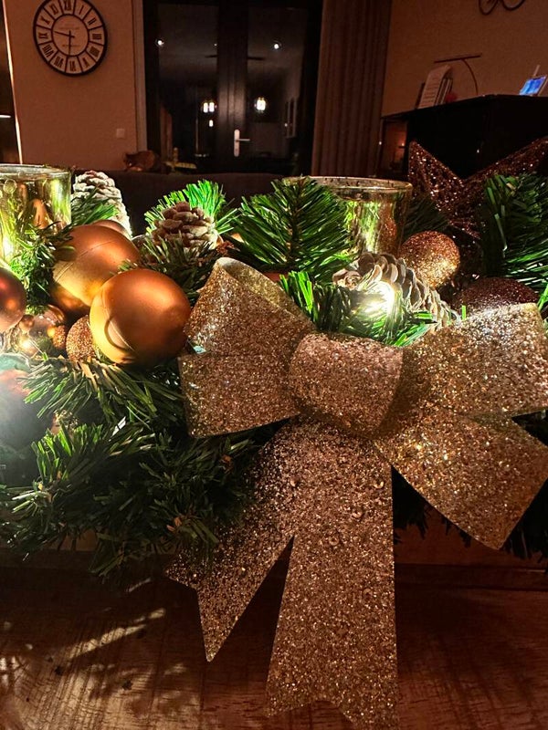 Kerststuk voor op tafel