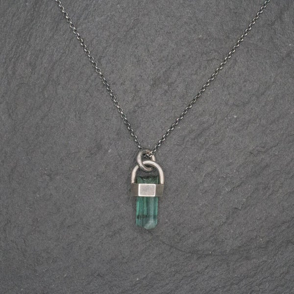 Ketting en hanger met toermalijn