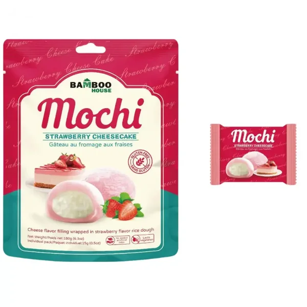 BAMBOO HOUSE Strawberry Cheesecake Mochi 180g TW
