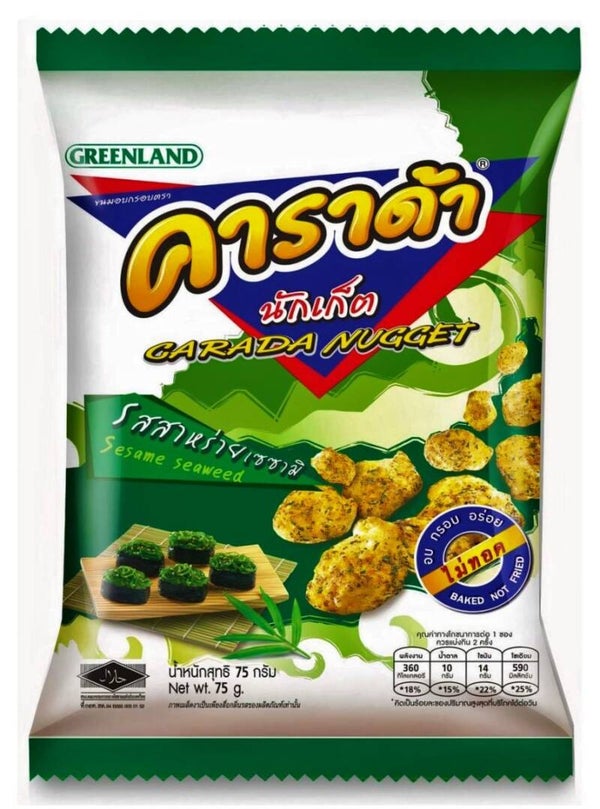 CARADA NUGGET SESAME SEAWEED FLAVOR 75g GREENLAND