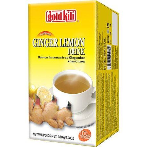 GOLD KILI  Instant Ginger Lemon Drink 10 X 18 g