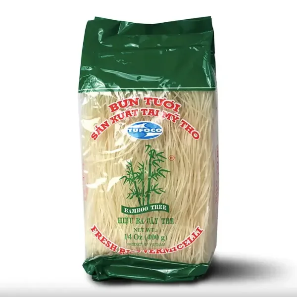 Bamboo Tree Fresh Rice Vermicelli 1.2mm (Bun Tuoi) 400gr