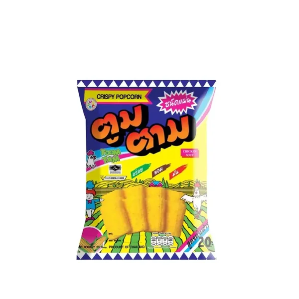 CORN SNACK CHICKEN SOUP FLAVOUR 91g TOOM TAM
