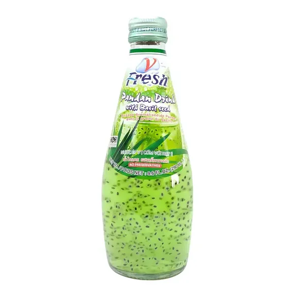 PANDAN DRINK W/ BASIL SEED 290ml V-FRESH