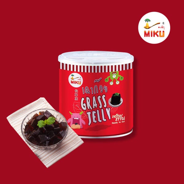 READY TO EAT GRASS JELLY 185g MIKU เฉาก๋วย