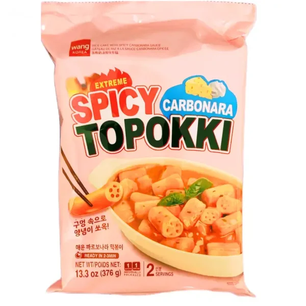 TOPOKKI RICE CAKE KIT SPICY CARBO 406g  WANG