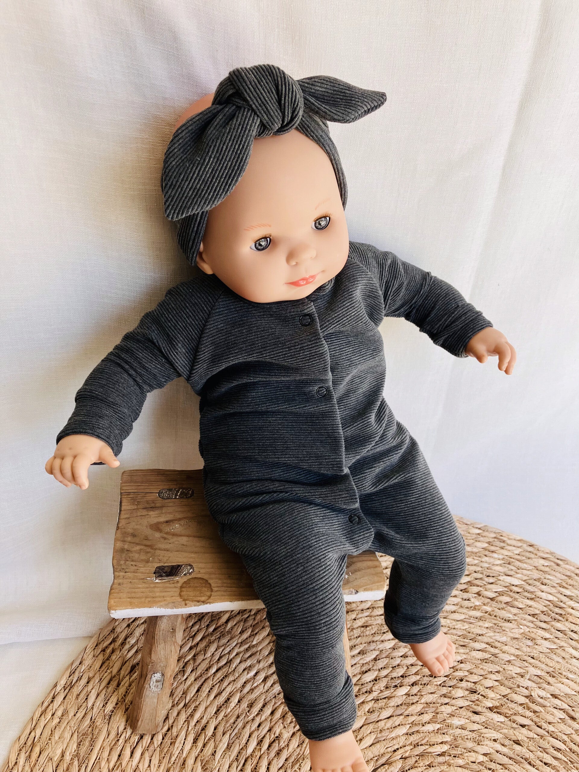 BOXPAKJE RIBSTOF GRIJS