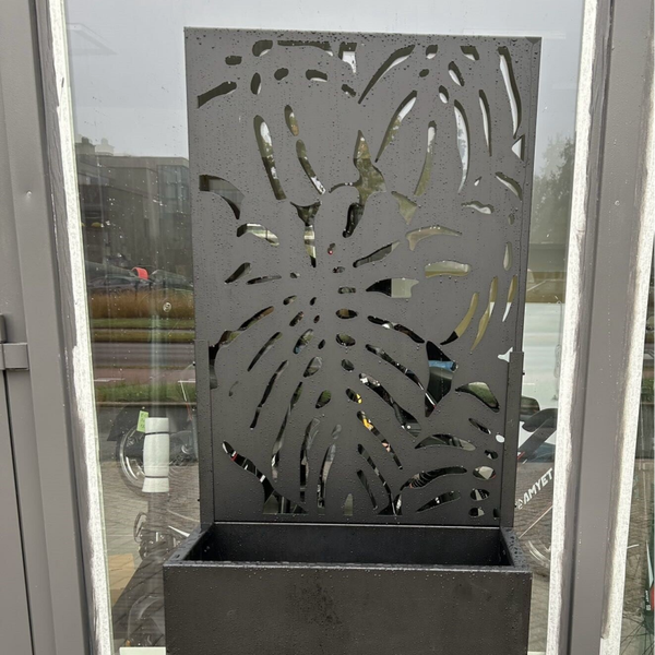 Metal Flower box with Customizable Screens