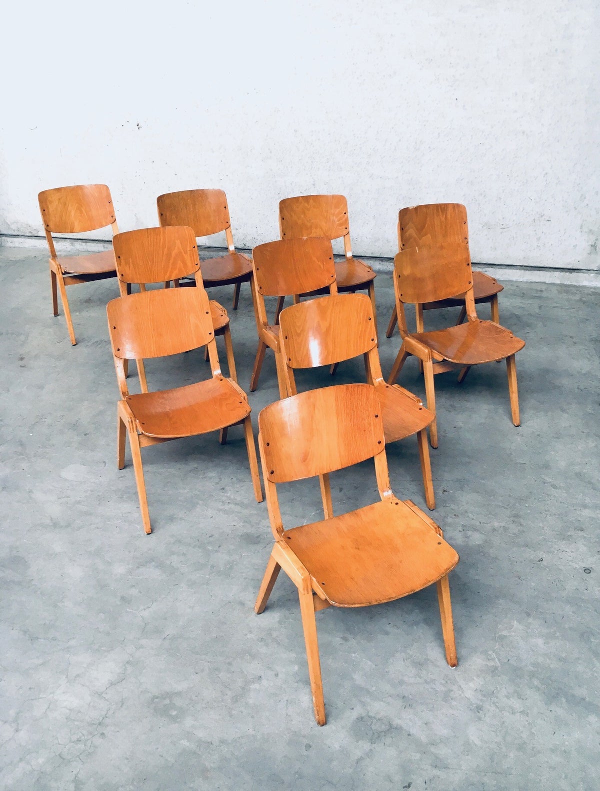 Midcentury Modern Design Stacking Chair by Thonet, Germany 1960's