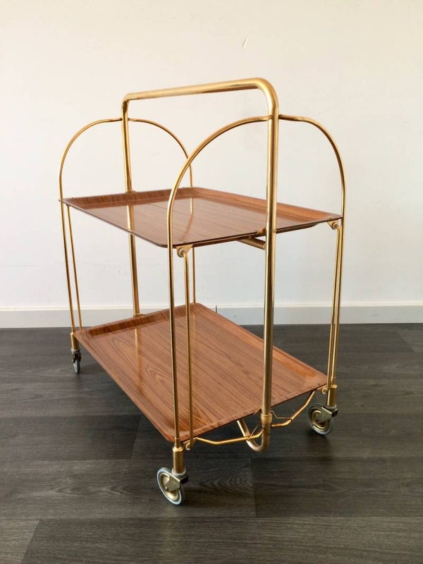 Bremshey & Co Gerlinol Design DINETT Serving Trolley 1960's
