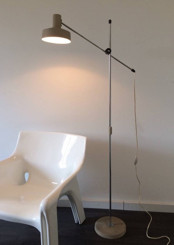 Vintage 1960's J. Hoogervorst Anvia Design Floor Lamp Holland