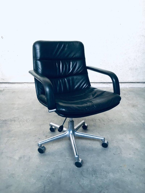 Midcentury Modern Design 'Channel' Office Chair by Geoffrey Harcourt for Artifort 1970's