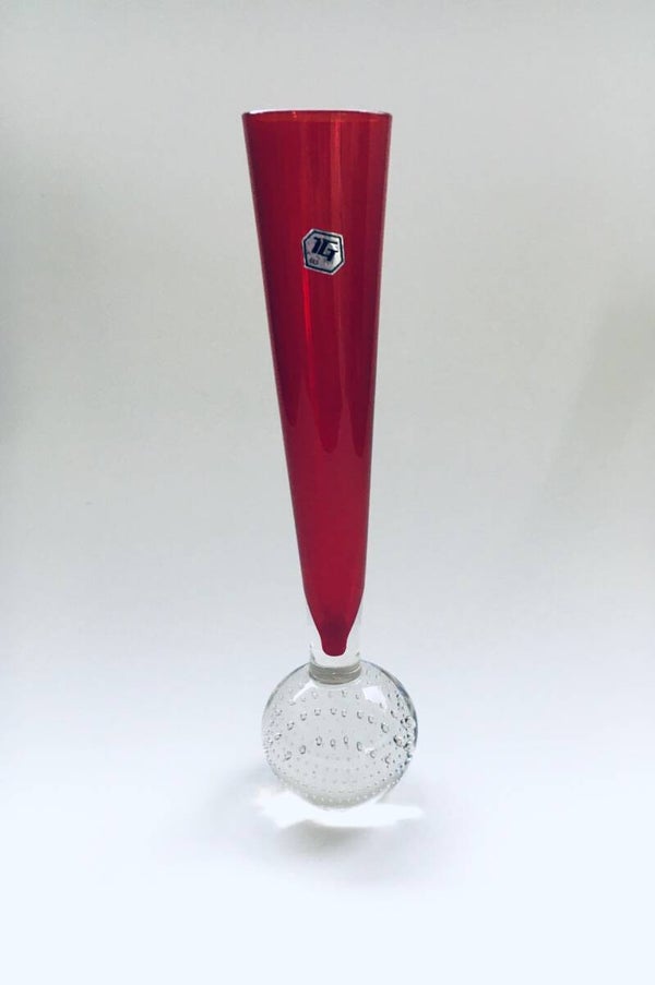 Vintage TG Art Glass Solefiore Vase 1960's