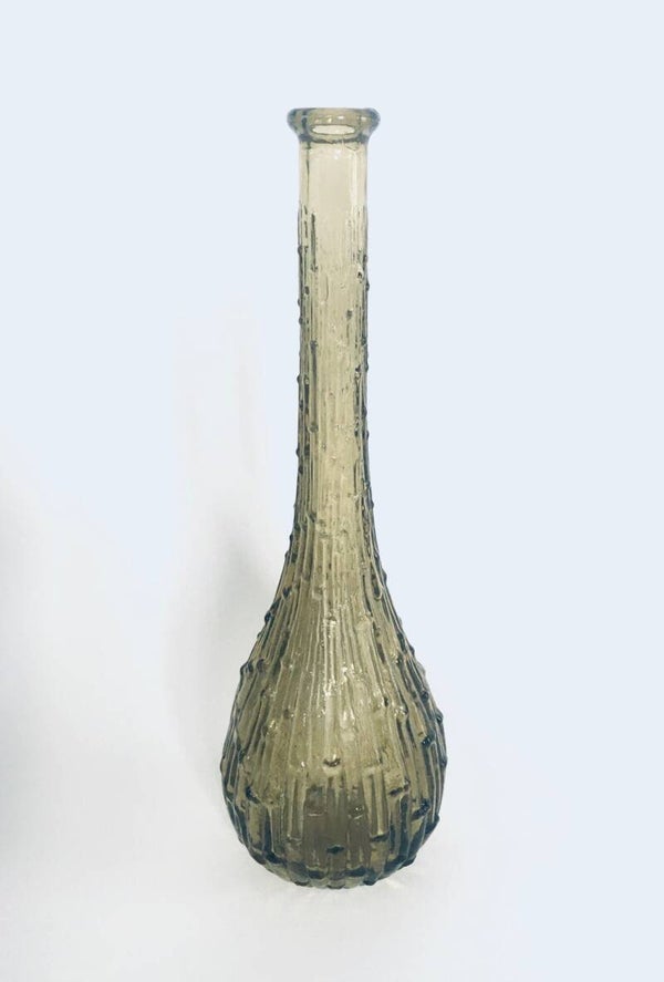 Murano Design Empoli Bark Glass Vase 1960's Italy