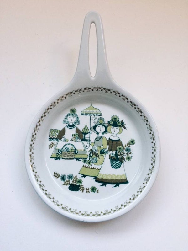 Vintage Figgio Turi-Design MARKET series Skillet Serving Dish 1970's Norway