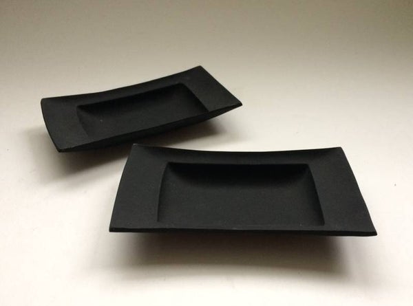 Midcentury Modern Design Die Cast Sushi Dishes by Tokaido, Japan 1970's